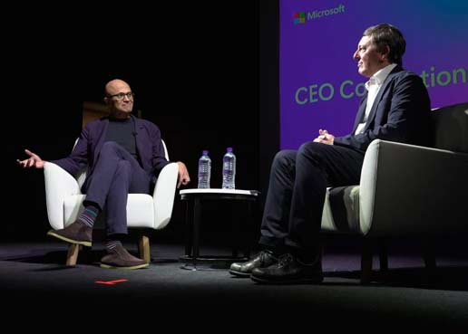 Satya Nadella, CEO de Microsoft, destac en Colombia el potencial de la IA